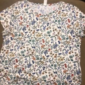 H&M basic floral t-shirt